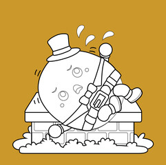 Humpty Dumpty Digital Stamp