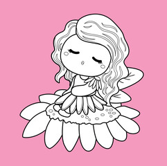 Garden Fairies Theme Digital Stamp