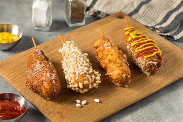 Homemade Fried Korean Corn Dog