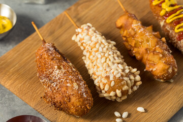 Homemade Fried Korean Corn Dog