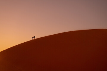 Sunrise in Namib Desert in Namibia, Africa