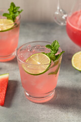 Boozy Refreshing Tequila Watermelon Agua Fresca Cocktail