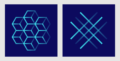 cube 3d background vector, suitable for banner or social media post