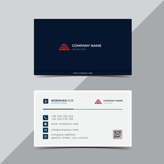 modern blue business card