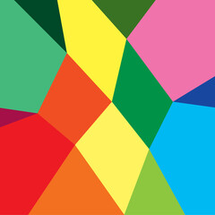 Polygon abstract background with squares