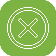 Do Not Cross Vector Icon