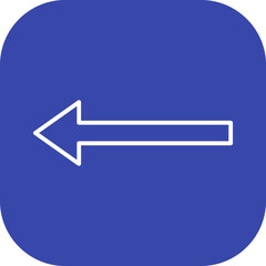 Unique Left Arrow Vector Icon