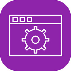 Unique Settings Vector Icon