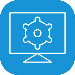 Computer Settings Vector Icon