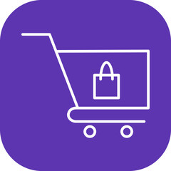 Obraz premium Unique Cart Vector Icon