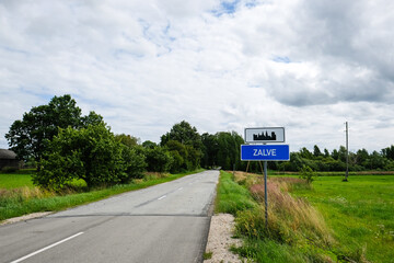 The village of Zalve in the north-east of Latvia, near which a new NATO training ground polygon...