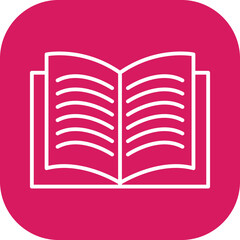 Unique Textbook Vector Icon