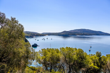 Capoliveri, Norsi, Elba, Bucht, Golfo Stella, Capo Norsi, Felsen, Strand, Küste, Küstenstrasse, Insel, Segelschiffe, Wassersport, Toskana, Toskanischer Archipel, Sommer, Italien