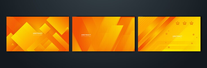 Modern orange and yellow gradient abstract background. Design for poster, template on web, backdrop, banner, brochure, website, flyer, landing page, presentation, certificate, and webinar