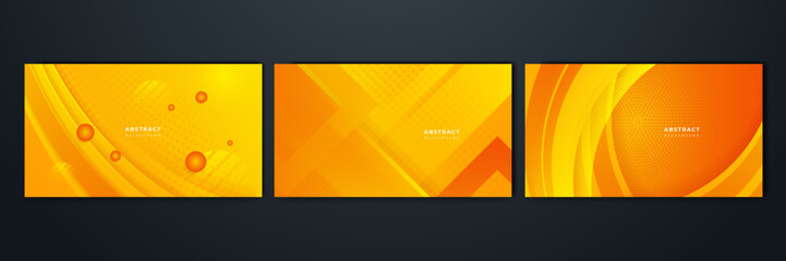 Modern orange and yellow gradient abstract background. Design for poster, template on web, backdrop, banner, brochure, website, flyer, landing page, presentation, certificate, and webinar