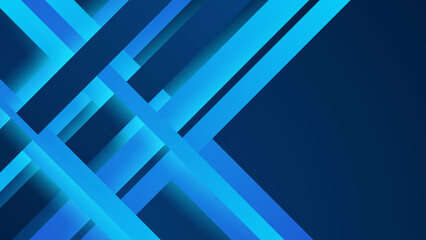 Fototapeta premium Modern simple shape blue design background