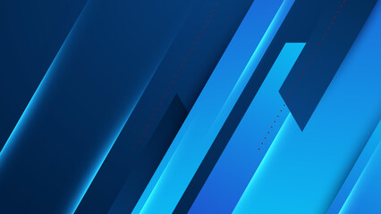 Modern simple shape blue design background