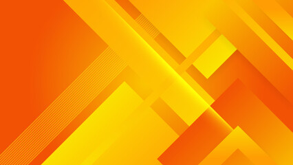 Fototapeta premium Modern orange and yellow gradient abstract background. Design for poster, template on web, backdrop, banner, brochure, website, flyer, landing page, presentation, certificate, and webinar