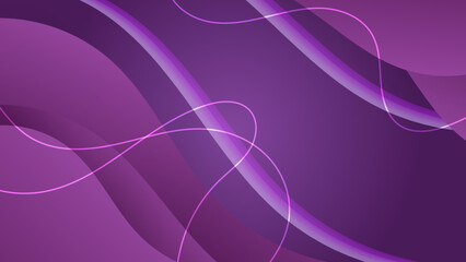 Modern purple gradient dynamic lines background. Design for poster, template on web, backdrop, banner, brochure, website, flyer, landing page, presentation, certificate, and webinar