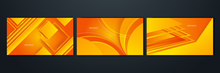 Modern orange and yellow gradient abstract background. Design for poster, template on web, backdrop, banner, brochure, website, flyer, landing page, presentation, certificate, and webinar