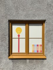 window on the wall, SWE, Visby, Book, Light