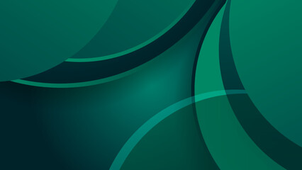 Modern dark green abstract geometric background wallpaper design. Design for poster, template on web, backdrop, banner, brochure, website, flyer, landing page, presentation, certificate, and webinar