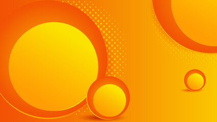 Modern orange and yellow gradient abstract background. Design for poster, template on web, backdrop, banner, brochure, website, flyer, landing page, presentation, certificate, and webinar