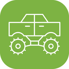 Obraz premium Monster Truck Icon
