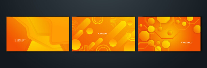 Modern orange and yellow gradient abstract background. Design for poster, template on web, backdrop, banner, brochure, website, flyer, landing page, presentation, certificate, and webinar