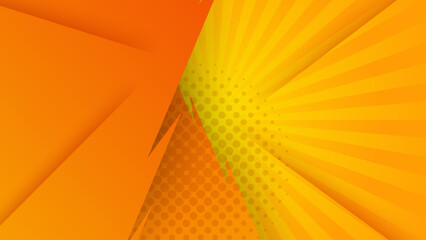 Modern orange and yellow gradient abstract background. Design for poster, template on web, backdrop, banner, brochure, website, flyer, landing page, presentation, certificate, and webinar