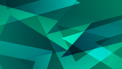 Obraz premium Modern dark green abstract geometric background wallpaper design. Design for poster, template on web, backdrop, banner, brochure, website, flyer, landing page, presentation, certificate, and webinar