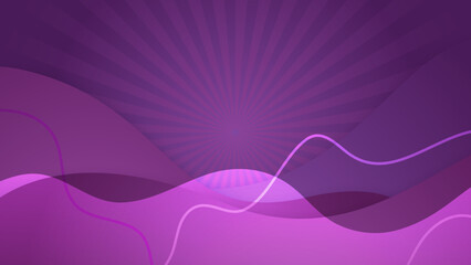 Modern purple gradient dynamic lines background. Design for poster, template on web, backdrop, banner, brochure, website, flyer, landing page, presentation, certificate, and webinar
