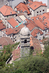 Lady of health church at the walls of Old city of Kotor, Montenegro