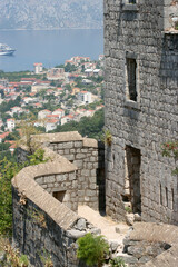 Fototapeta na wymiar Panoramic View From Above On Bay Of Kotor, Montenegro