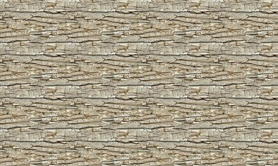 Bark pattern is seamless texture from tree. For background wood work, Bark of brown hardwood, thick bark hardwood, residential house wood. 3d rendering.