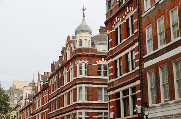 Typical buildings of the Kensington district in London