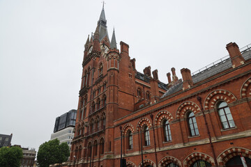 Fototapeta na wymiar View of London St Pancras Station