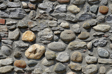 Detail of ancient stone wall