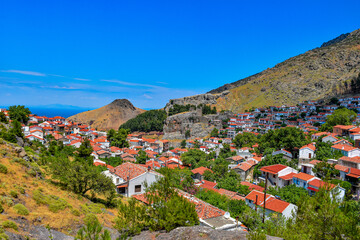'Chora'  village at Samothrace island in Greece
