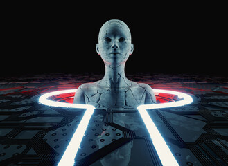 Futuristic robot