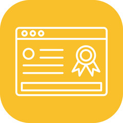 Online Certificate Icon