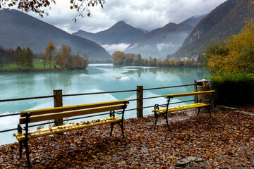 Viewpoint on Artificial Lake of Most Na Soci - Slovenia