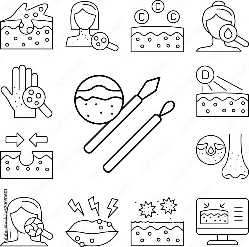 Poster hook tools icon in a collection with other items