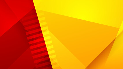 Fototapeta premium Abstract red and yellow background. Design for poster, template on web, backdrop, banner, brochure, website, flyer, landing page, presentation, certificate, and webinar