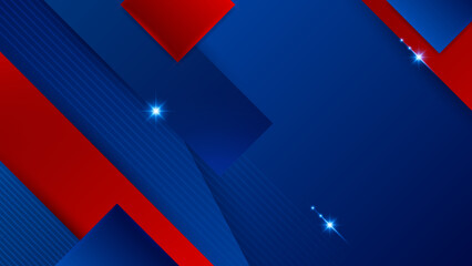 Abstract blue and red background