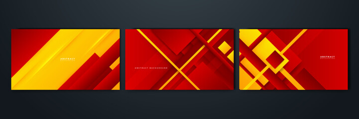 Abstract red and yellow background. Design for poster, template on web, backdrop, banner, brochure, website, flyer, landing page, presentation, certificate, and webinar