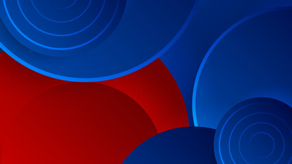 Abstract blue and red background