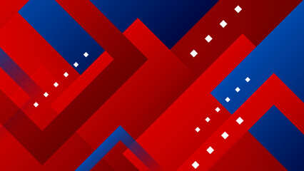 Abstract blue and red background