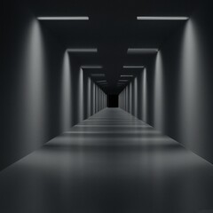 Obraz premium Dark Scary Corridor