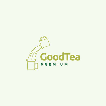 Drink Pull Tea Logo Design